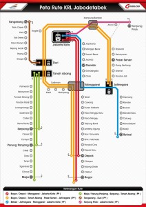 peta jalur krl commuter line jakarta depok